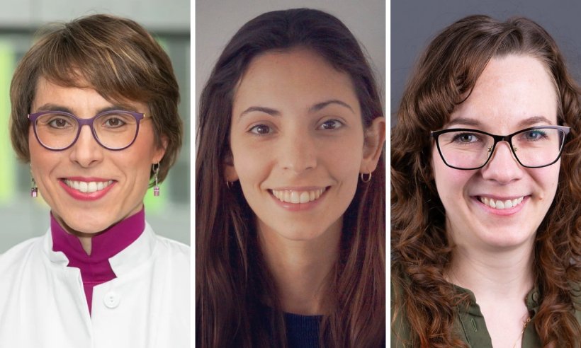 Von links: Prof. Dr. Anne-Katrin Pröbstel, Dr. Tradite Neziraj und Dr....