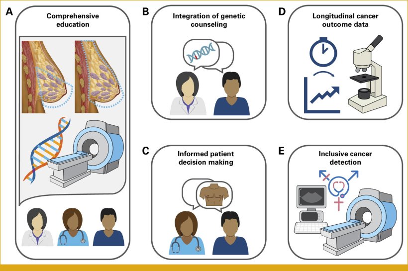 Visual summary of recommendations for improving breast/chest health care for...