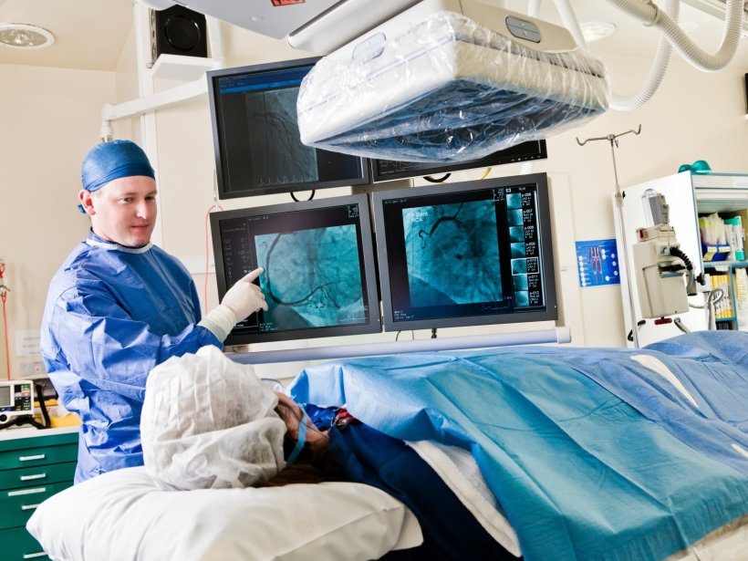 Cath lab in a hospital