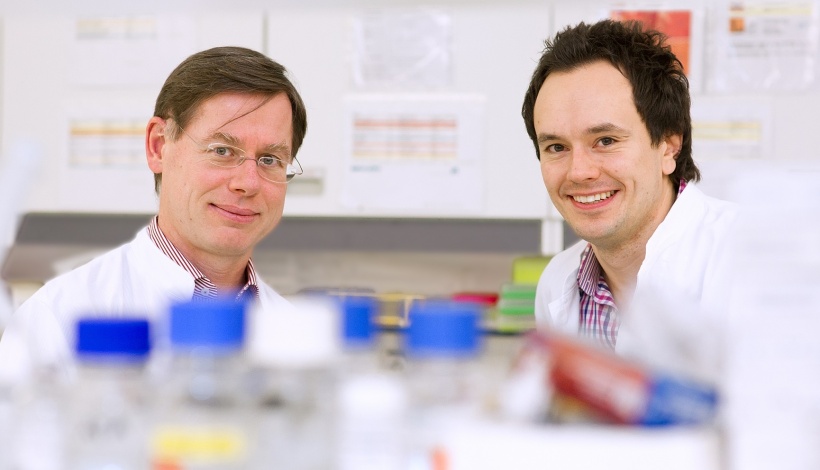 Prof. Dr. med. Dr. Christoph Klein (links) und Dr. med. Daniel Michael Kotlarz,...
