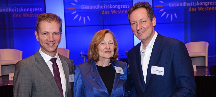 Prof. Dr. Wolfgang Greiner, Universität Bielefeld (von links), Dr. Ingrid...