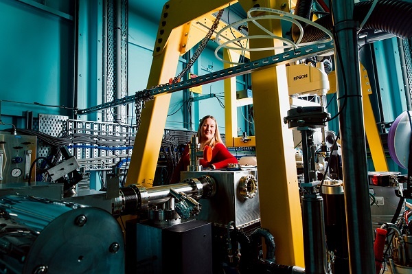 Associate Professor Stephanie Gras at the Australian Synchrotron.