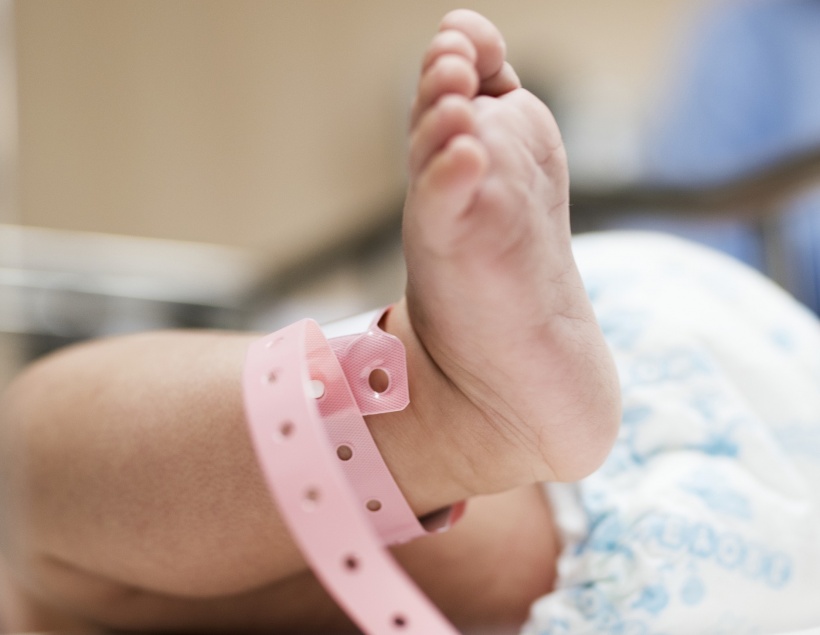 New-born in hospital