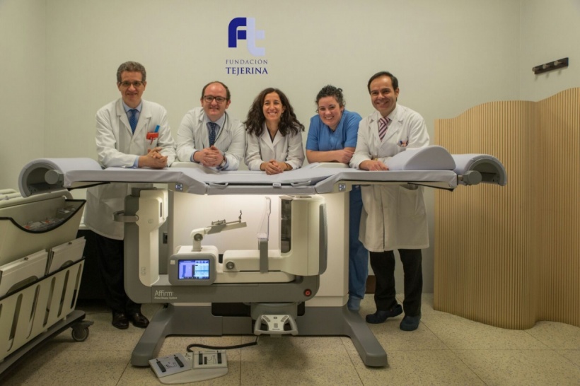 The dedicated prone breast biopsy table •