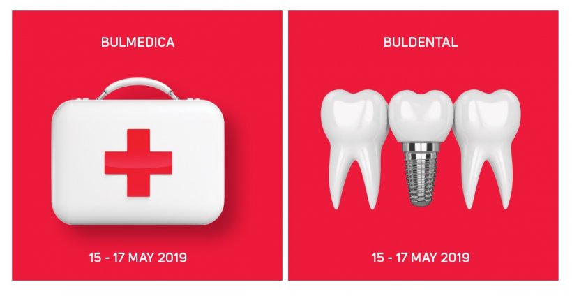 bulmedica and buldental 2019 logos