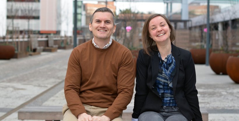 Stephen Malin and Monica Centa, researchers at the Department of Medicine,...