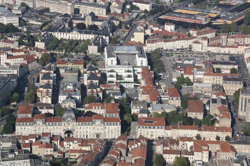 Aerial view of CHRU de Nancy