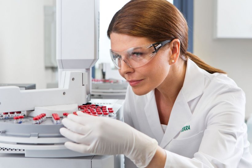 female scientist in medical laboratory