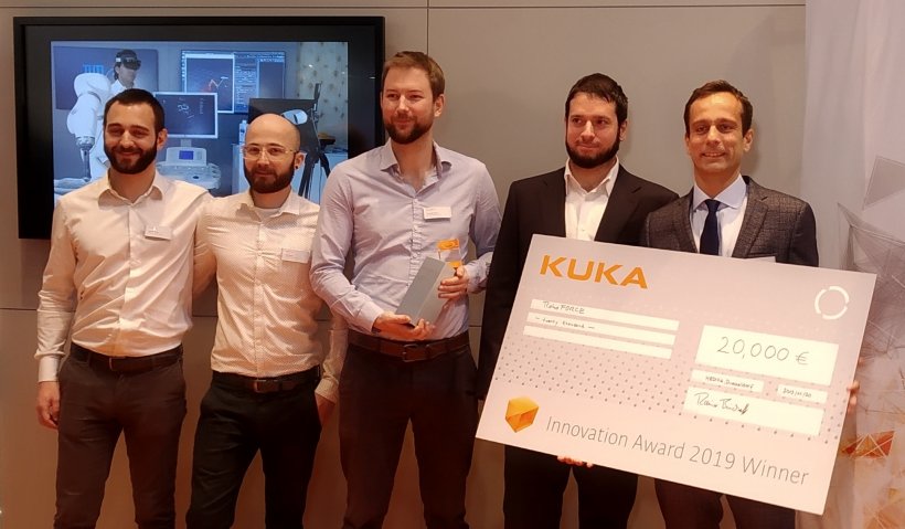 Team RoboForce wins the KUKA Innovation Award 2019 at Medica in Düsseldorf