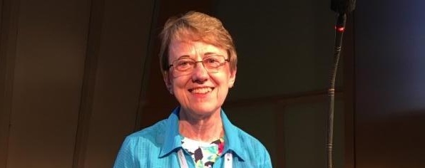 A photo of Dr. Claudia Bartz at the ICN congress 2017