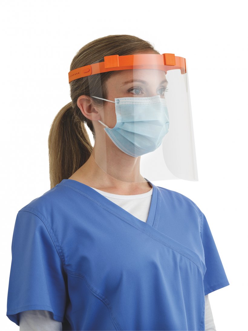 The new personal face shield is lightweight, durable and reusable for use with...