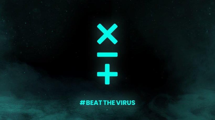 Das Hauptmotiv der #BeatTheVirus-Kampagne: Das Minuszeichen steht für Weniger...