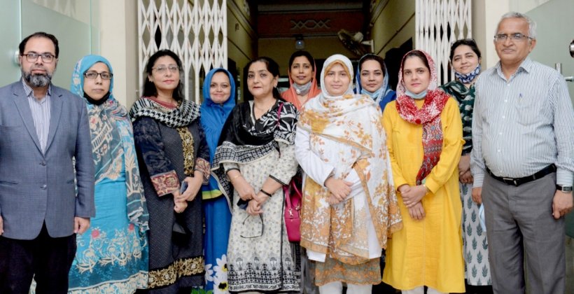 The team at Sindh Medical College pathology department