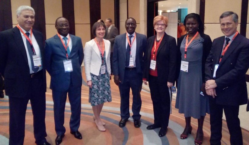 From left: Boudjema Mansouri (Algeria), Paul Kouassi Nzi (Ivory Coast), Johanna...