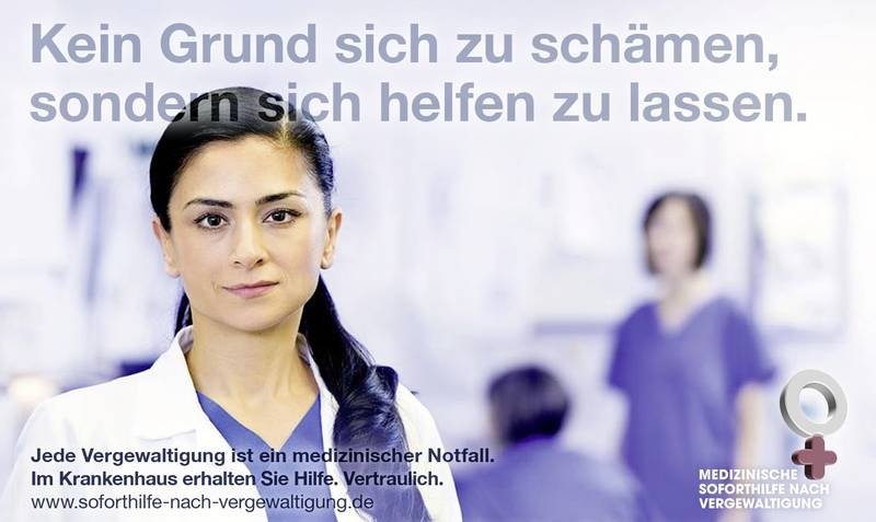Plakatmotiv der Beratungsstelle Frauennotruf Frankfurt