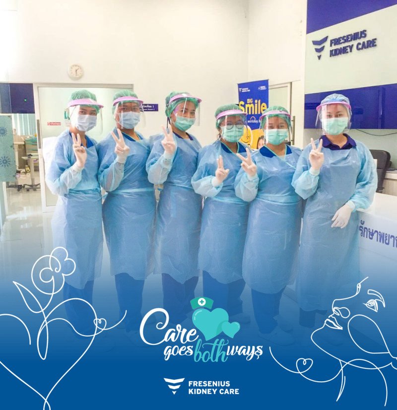 The ‘Care goes both ways’ campaign of Fresenius Medical Care provides a...