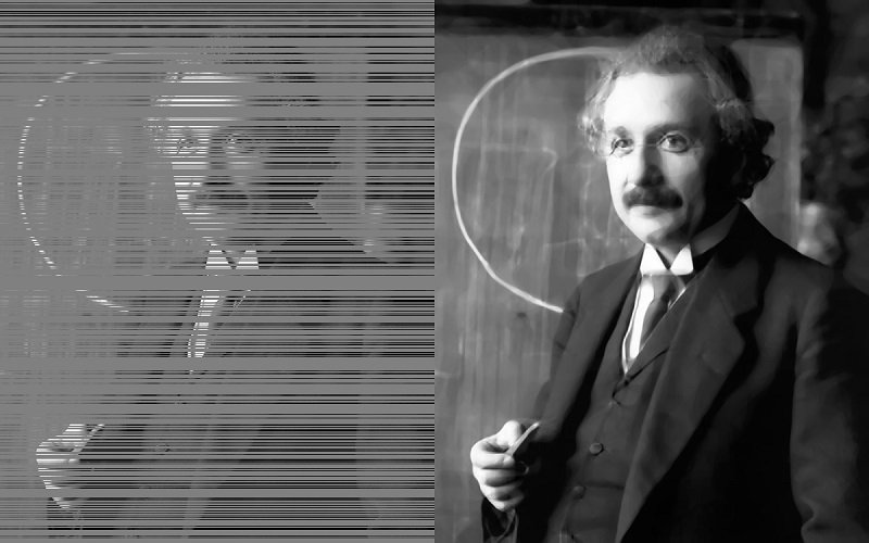 Das Porträt von Albert Einstein wurde mithilfe des „Elastica Modells“ aus...