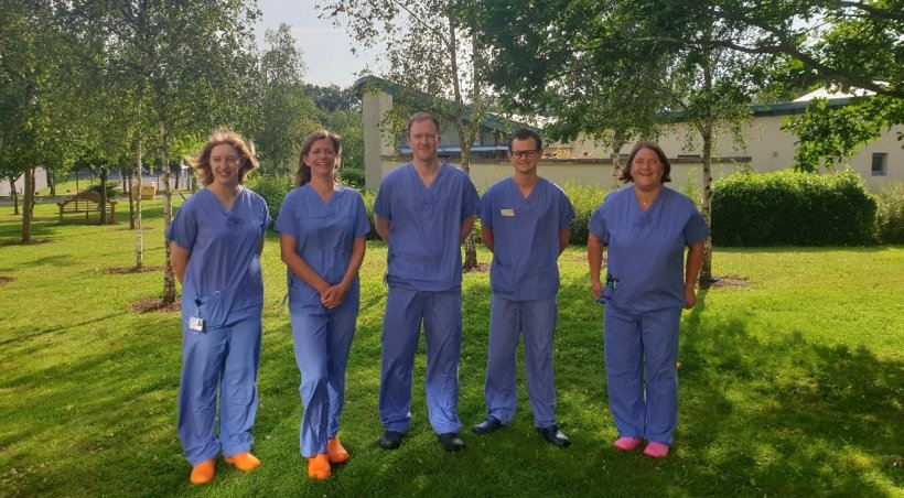 The brachytherapy team at Norfolk and Norwich University Hospitals (from left):...