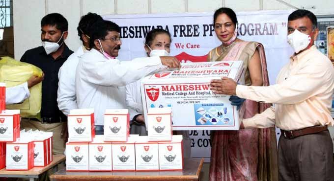 Distribution of free PPE kits at a hospital in Thiruvananthapuram: India was...