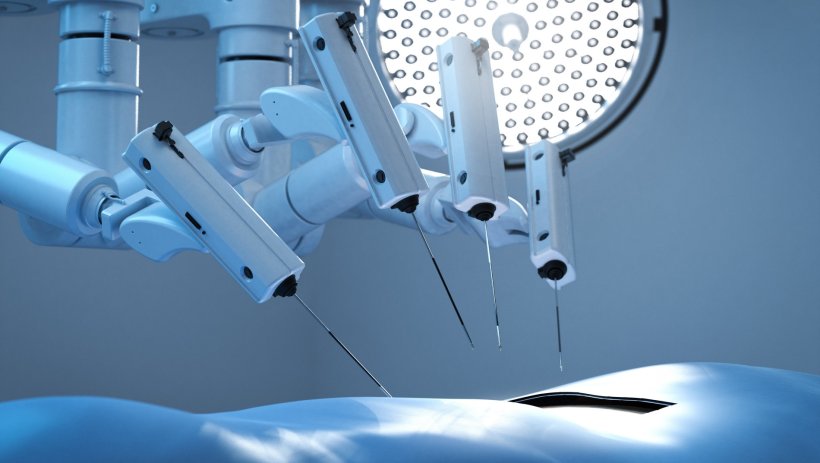 Robotic surgery illustration