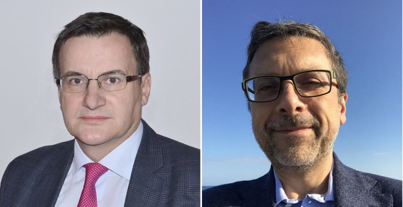 portraits of Boris Brkljačić (l) and Michele Bertolotto (r).