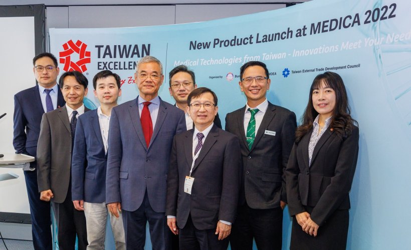 At the Taiwan Excellence press conference at Medica 2022