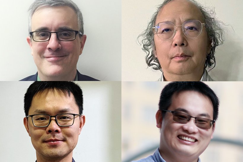 (Oben links nach unten rechts): USask-Forscher Dr. Mike Moser, Dr. Chris Zhang,...
