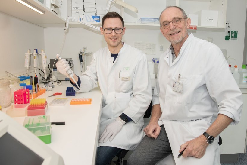 Gene scissors find target for testicular cancer therapy: (from left) Kai Funke...
