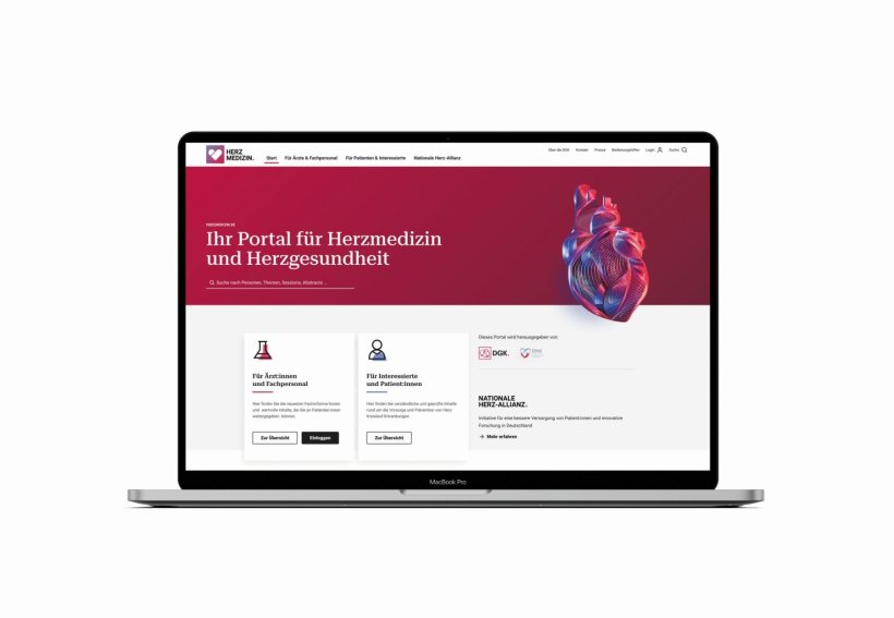 Das neue Portal Herzmedizin.de bietet Informationen für Patienten und Experten...