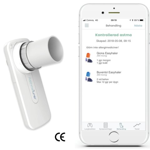 spirometer and smartphone