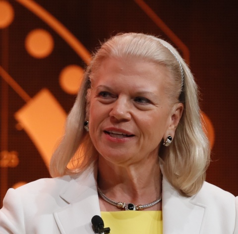 Portrait photo of Ginny Rometty at HIMSS