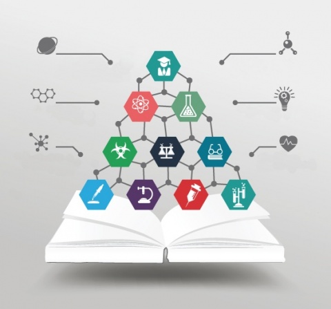 illustration protraying the workflow in th laboratory