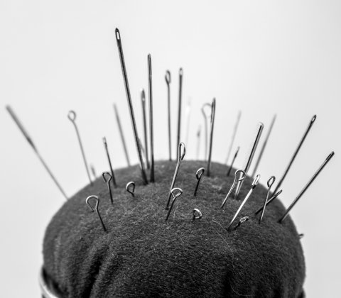 pincushion with needles