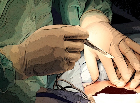 Operation eines Hautareals