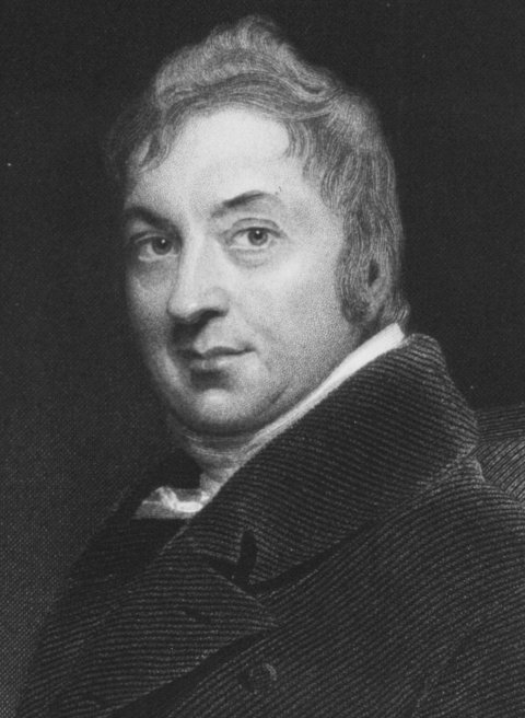 black-and-white portrait of Edward Jenner