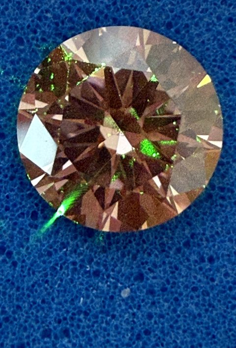 A diamond on a blue background