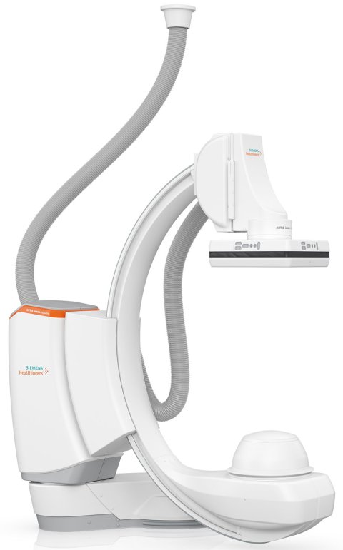 An interventional system on a white background
