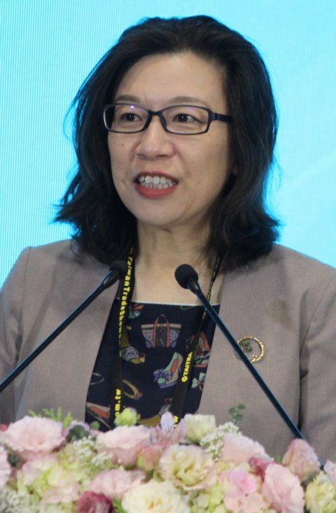 Dr. Lin Ching-Yi speaking at the Opening Ceremony of Medical Taiwan 2026