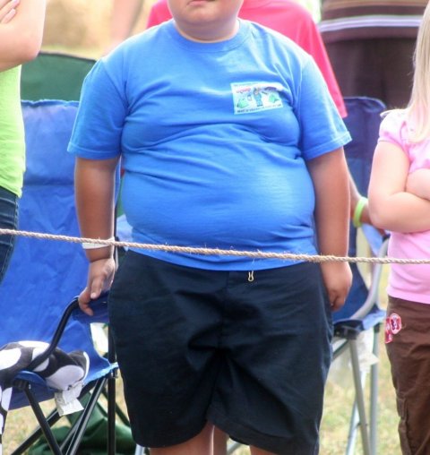 obese young boy